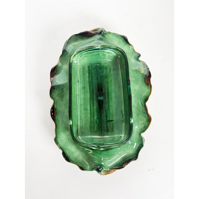 19th-Century Majolica Asparagus Serving Dish, France For Sale - Image 9 of 10
