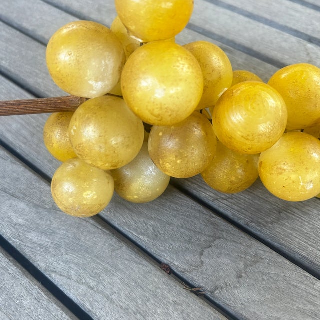 Stone 1960s Golden Umber Alabaster Grape Cluster For Sale - Image 7 of 9