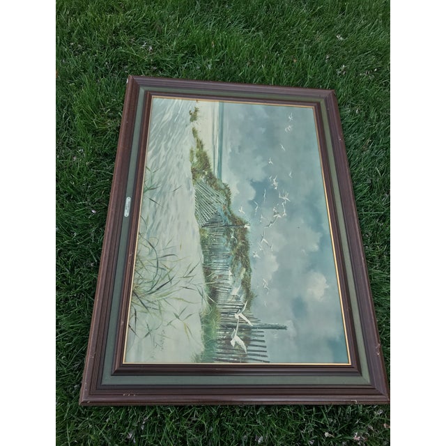1960s Vintage Carolyn Blish Signed Beach Scene Print Chairish