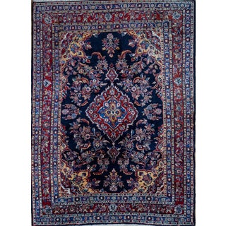 Middle Eastern Hand-Knotted Hamedan Rug For Sale