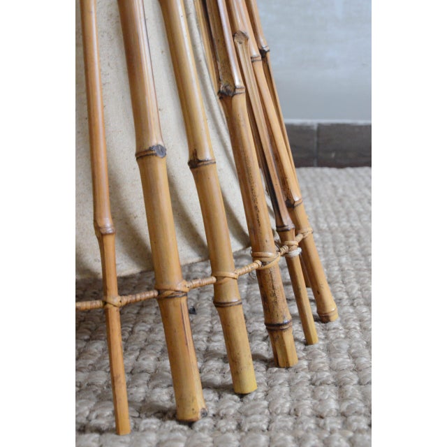 Wood Bamboo Floor Lamp by Franco Albini, 1960s For Sale - Image 7 of 10