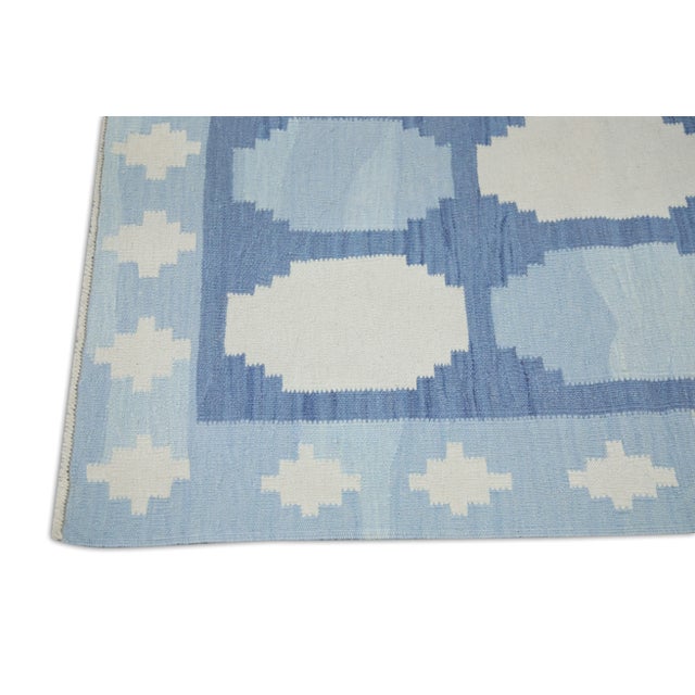 Contemporary Handmade Modern Kilim Rug 2'10" X 4'9" For Sale - Image 3 of 6