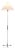 Vintage Metal Floor Lamp by Jo Hammerborg for Fog & Mørup 1960s For Sale