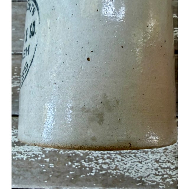 Ceramic Antique Early 1900s Advertising Crock For Sale - Image 7 of 7