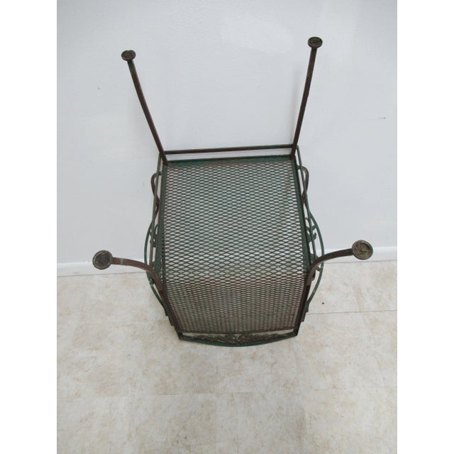 1960s Art Nouveau Woodard Daisy Patio Arm Chairs - a Pair For Sale - Image 11 of 13