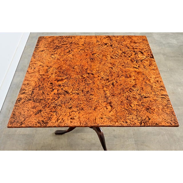 Early 19th Century Swedish 19th Century Square Tilt-top Table For Sale - Image 5 of 11
