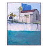 Modernist Tropical Oil Painting on Canvas For Sale