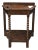 Late 19th Century English Oak Angled Front Barley Twist Front Leg Umbrella Stand For Sale