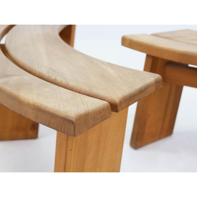 Model S38A Curved Benches by Pierre Chapo, France, 1965 For Sale - Image 9 of 14