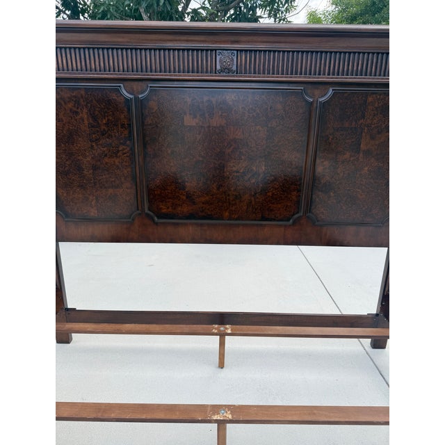 Brown 1990s Trump Home Collection King Size Bed Attributed to Lexington Furniture For Sale - Image 8 of 12