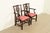 Stickley Stickley Georgian Carved Mahogany Armchairs, Pair For Sale - Image 4 of 15
