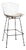 Vintage Stool in Metal and Leatherette, Italy, 1970s For Sale