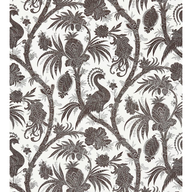 Contemporary The House of Scalamandré Balinese Peacock Wallcovering, Java For Sale - Image 3 of 3