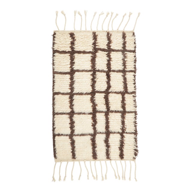 Contemporary Moroccan Style Geometric Wool Rug by Rug & Kilim, India For Sale