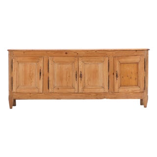 Unusual Belgian Pine and Oak Sideboard, Late 19th C. For Sale
