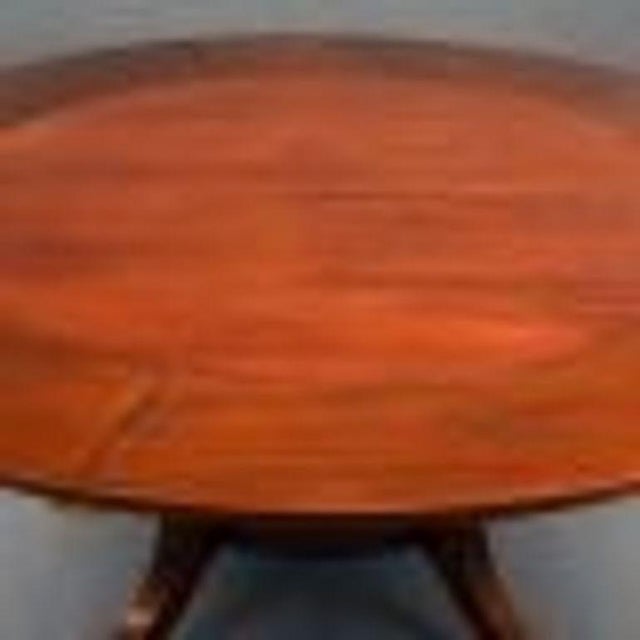 Circular Mahogany Extending Dining Table, 1920s For Sale - Image 13 of 14