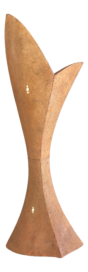 Vintage 21” R & Y Augousti Shagreen Vase