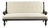 19th Century French Empire Style Sofa with Cream-Colored Upholstery For Sale