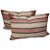 1930s Faded Striped Woven Saddle Blanket Pillows- Set of 2 For Sale In Los Angeles - Image 6 of 6