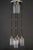 Art Deco Nickel Chandelier with Glass Sticks, 1920s For Sale - Image 11 of 18
