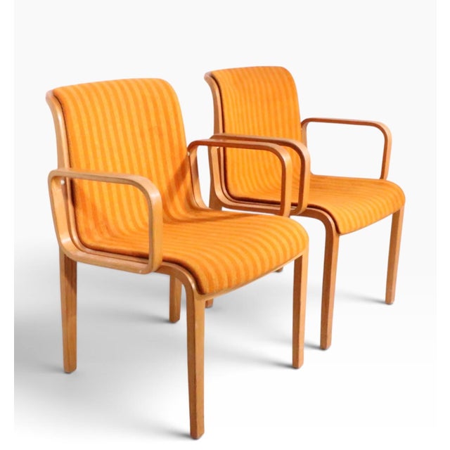Pr. Bill Stephens for Knoll Arm Chairs C. 1970's For Sale - Image 14 of 16