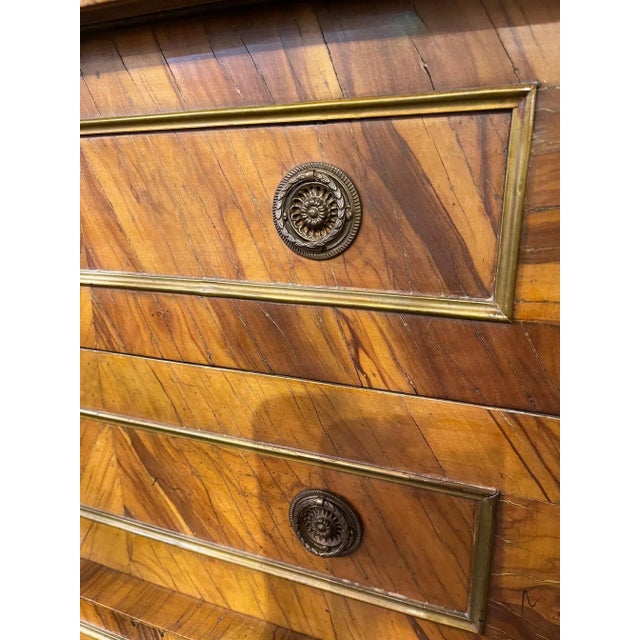 Early 20th Century Continental Empire Style Burl Wood and Ebonized Side Table For Sale - Image 5 of 8