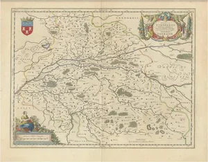 Antique Map of French Heritage, 1600s