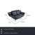 This set consists of a loveseat, an armchair, and a glass coffee table by Rolf Benz. The loveseat from the 1600 series...