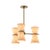 2020s Gable Pendant, Antique Natural Brass with Oyster Shade For Sale - Image 5 of 9