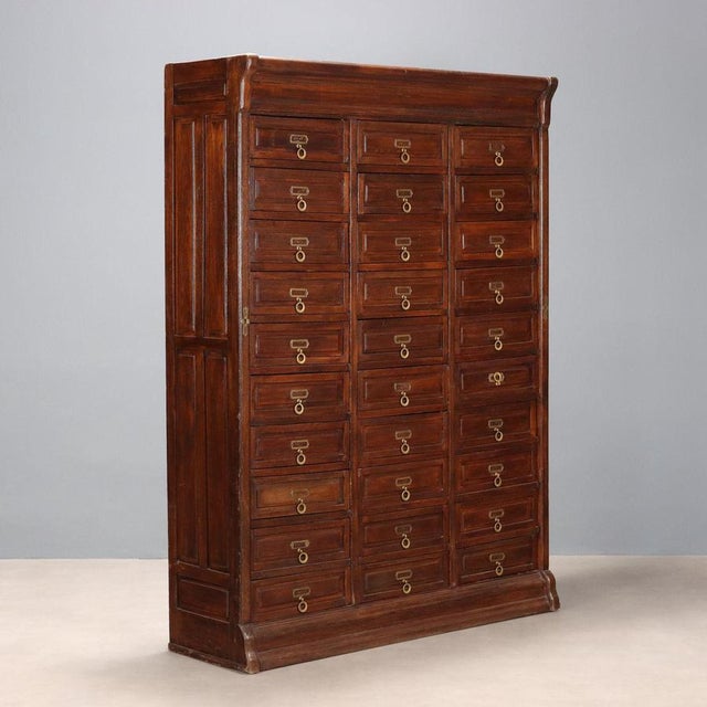 Chest of Drawers in Walnut and Painted Oak For Sale - Image 11 of 11