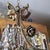 1940s Hollywood Regency Gilt & Verdigris Bronze/ Tole/ Crystal Pendant Chandelier For Sale - Image 12 of 12