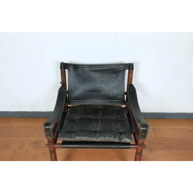 Sirocco Safari Chair by Arne Norrel For Sale In Los Angeles - Image 6 of 12