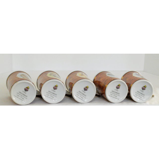 Coffee Lynn Chase African Portraits 24k Trim Coffee Mugs- Set of 5 For Sale - Image 8 of 8