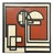 Giuseppe Minoretti, Italian Modern Geometric Painting, 1970, Acrylic For Sale