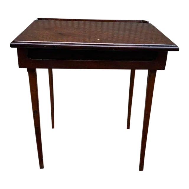 Georgian Style Solid Mahogany Reading or Writing Table Desk. 19th Century For Sale