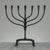 Mid-Century French Brutalist Hand-Forged Iron Seven-Light Candelabrum For Sale - Image 4 of 16