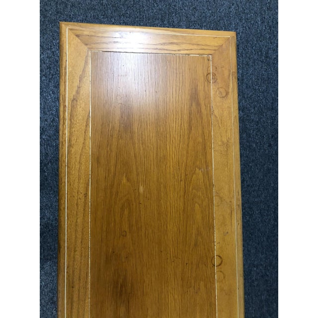 Yellow Century Fine Furniture Oak Console Table For Sale - Image 8 of 11