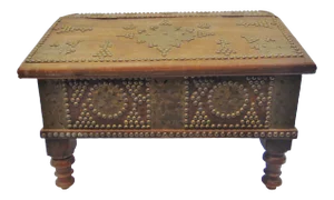 19th Century Sheraton Walnut Brass Mounted Bible Box