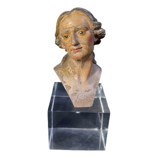 Head of a Neapolitan Nativity Scene Puppet, Late 18th Century For Sale