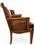 Vintage French Provincial Cane and Striped Upholstered Armchairs — Pair For Sale - Image 4 of 11