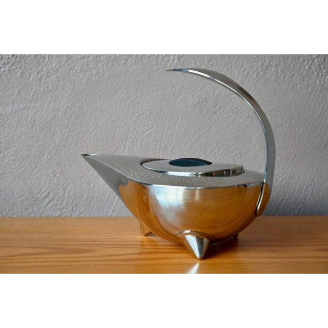 Scandinavian Tekanna Teapot in Silver-Plated Stainless Steel by C. Jörgensen for Bodum For Sale - Image 12 of 15