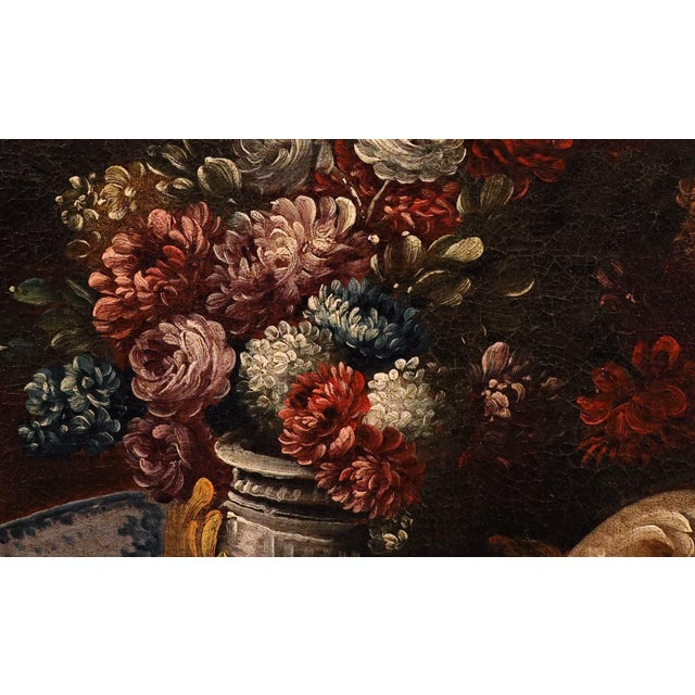 Francesco Lavagna, Still Life, 1720, Oil on Canvas, Framed For Sale - Image 4 of 13
