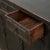 Wood Vintage Distressed Black Lacquer Sideboard with Four Drawers and Four Doors For Sale - Image 7 of 7