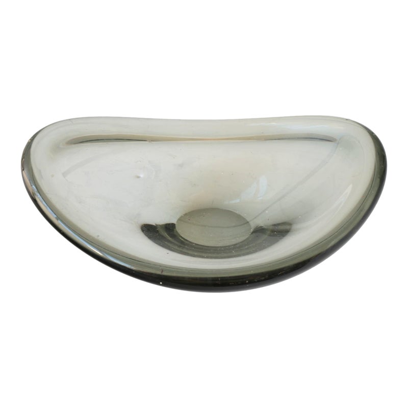 Signed Holmegaard Danish "smoke" Bowl