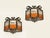 Brutalist Wrought Iron and Amber Glass Sconces from Longobard, Italy, 1970, Set of 2 For Sale - Image 12 of 16