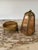 Vintage Hollywood Regency Amber Glass Hexagon Jewelry Casket Display For Sale - Image 4 of 11