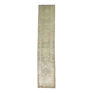 Pale Turkish Vintage Long Runner For Sale