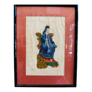 Antique Pith Painting Empress