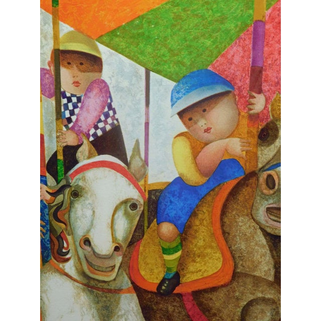 Graciela Rodo Boulanger "Tourne Manege" Hand Signed 155 Custom Frame For Sale In Denver - Image 6 of 8