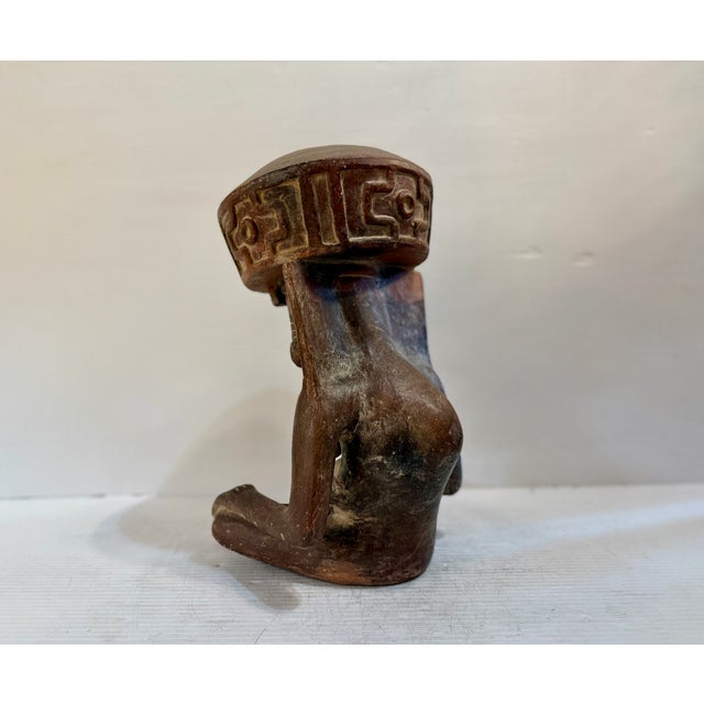 Mexican Incense Burner Styled After Aztec God For Sale In New York - Image 6 of 10